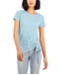INC International Concepts Women's Side-Ruched T-Shirt, Created for Macy's